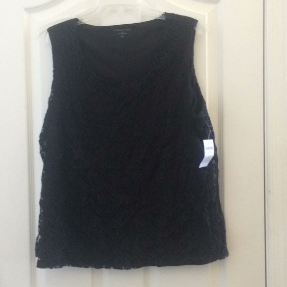 LADIES' NWT Coldwater Creek Lace Tank Top (2X) - Picture 1 of 4